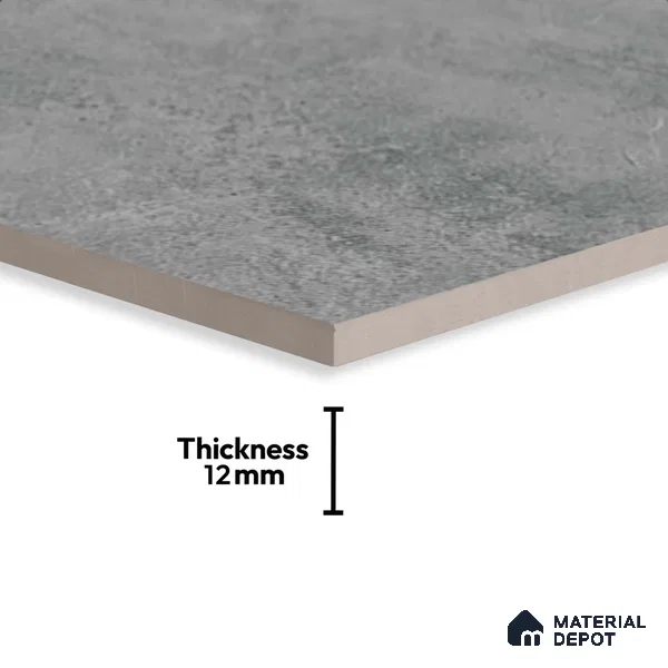 Stone Floor Tile TL 05365 Strada Perfecto Grigio 20 inch x 20 inch Vitrified Matte Finish - 12 mm | Suitable for Parking, Balcony, Courtyard, Patio, Terrace | Pattern Alignment May Vary | 2-3 mm Spacer is Mandatory (Sample)