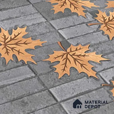 Stone Floor Tile TL 05766 Strada Slate Leaf 20 inch x 20 inch Vitrified Matte Finish - 12 mm | Suitable for Parking, Balcony, Courtyard, Patio, Terrace | Pattern Alignment May Vary | 2-3 mm Spacer is Mandatory