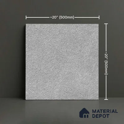 Stone Floor Tile TL 05367 B Strada Tars Grey 20 inch x 20 inch Vitrified Matte Finish - 12 mm | Suitable for Parking, Balcony, Courtyard, Patio, Terrace | Pattern Alignment May Vary | 2-3 mm Spacer is Mandatory (Sample)