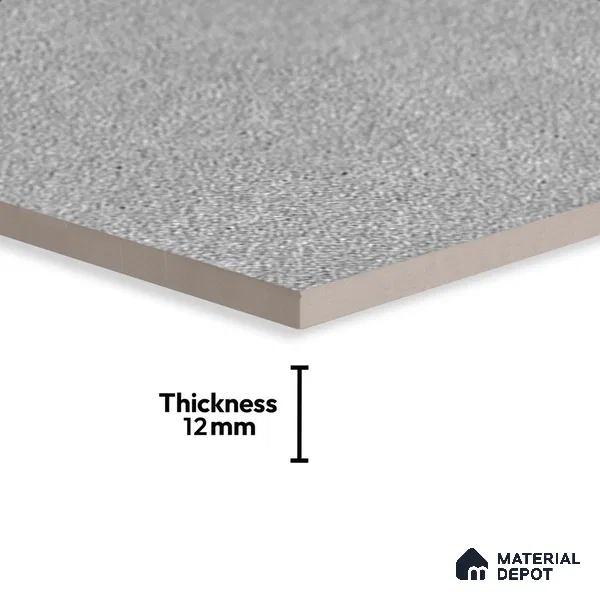 Stone Floor Tile TL 05367 B Strada Tars Grey 20 inch x 20 inch Vitrified Matte Finish - 12 mm | Suitable for Parking, Balcony, Courtyard, Patio, Terrace | Pattern Alignment May Vary | 2-3 mm Spacer is Mandatory (Sample)