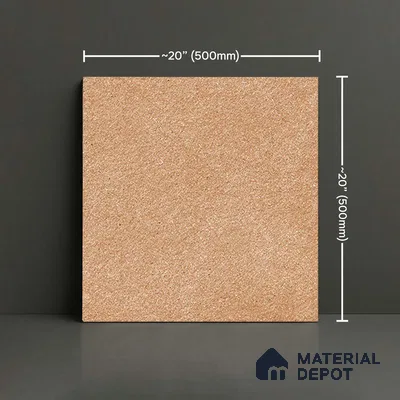 Stone Floor Tile TL 05367 C Strada Tars Earth 20 inch x 20 inch Vitrified Matte Finish - 12 mm | Suitable for Parking, Balcony, Courtyard, Patio, Terrace | Pattern Alignment May Vary | 2-3 mm Spacer is Mandatory (Sample)