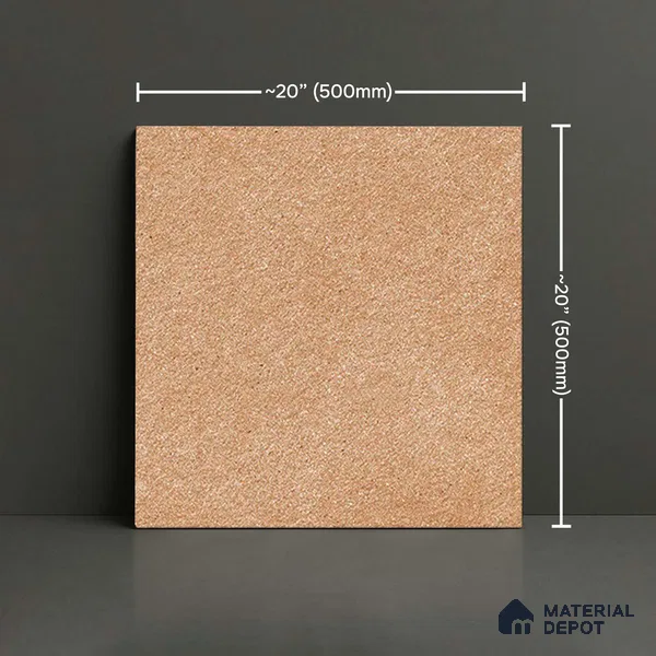 Stone Floor Tile TL 05367 C Strada Tars Earth 20 inch x 20 inch Vitrified Matte Finish - 12 mm | Suitable for Parking, Balcony, Courtyard, Patio, Terrace | Pattern Alignment May Vary | 2-3 mm Spacer is Mandatory (Sample)