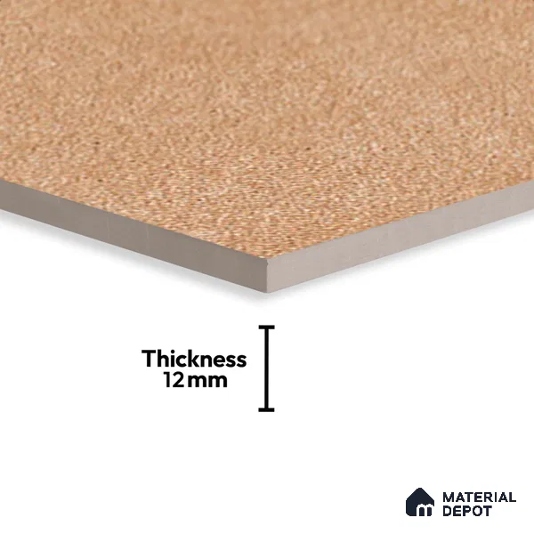 Stone Floor Tile TL 05367 C Strada Tars Earth 20 inch x 20 inch Vitrified Matte Finish - 12 mm | Suitable for Parking, Balcony, Courtyard, Patio, Terrace | Pattern Alignment May Vary | 2-3 mm Spacer is Mandatory (Sample)