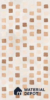 Stone Wall Tile TL 07103 C Capsule Malaga Bianco 4 ft x 2 ft Matte Finish Vitrified Tile - 9 mm | 4 Random Design | Suitable For living Room, Bedroom, Bathroom (Sample)