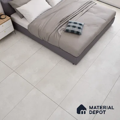 Stone Floor & Wall Tile TL 07103 Malaga Bianco 4 ft x 2 ft Matte Finish Vitrified Tile - 9 mm | 4 Random Design | Suitable For living Room, Bedroom, Bathroom (Sample)