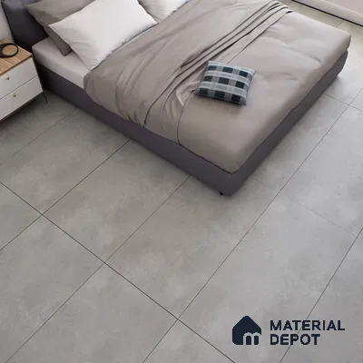 Stone Floor & Wall Tile TL 07104 Malaga LightGrey 4 ft x 2 ft Matte Finish Vitrified Tile - 9 mm | 4 Random Design | Suitable For living Room, Bedroom, Bathroom | Random Designs