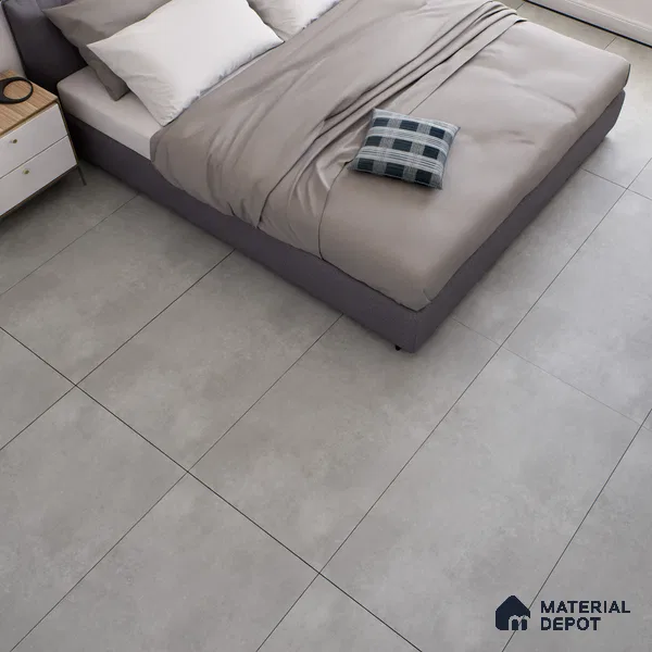 Stone Floor & Wall Tile TL 07104 Malaga LightGrey 4 ft x 2 ft Matte Finish Vitrified Tile - 9 mm | 4 Random Design | Suitable For living Room, Bedroom, Bathroom | Random Designs