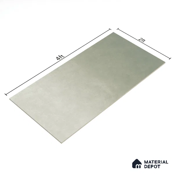 Cement Floor & Wall Tile TL 07112 Skiffar Verde 4 ft x 2 ft Matte Finish Vitrified Tile - 9 mm | 1 Random Design | Suitable For living Room, Bedroom, Bathroom