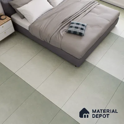 Cement Floor & Wall Tile TL 07112 Skiffar Verde 4 ft x 2 ft Matte Finish Vitrified Tile - 9 mm | 1 Random Design | Suitable For living Room, Bedroom, Bathroom