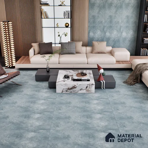 Stone Floor & Wall Tile TL 07090 Malaga Sky 4 ft x 2 ft Matte Finish Vitrified Tile - 9 mm | 4 Random Design | Suitable For living Room, Bedroom, Bathroom | Random Designs