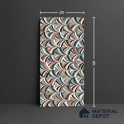 Highlighter Wall Tile TL 07146 D  4 ft x 2 ft Matte Finish GVT Vitrified Tile - 9 mm | Random Designs