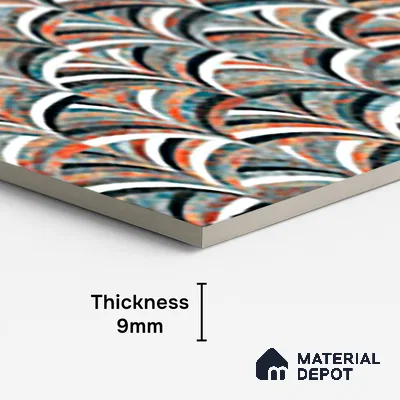 Highlighter Wall Tile TL 07146 D  4 ft x 2 ft Matte Finish GVT Vitrified Tile - 9 mm | Random Designs
