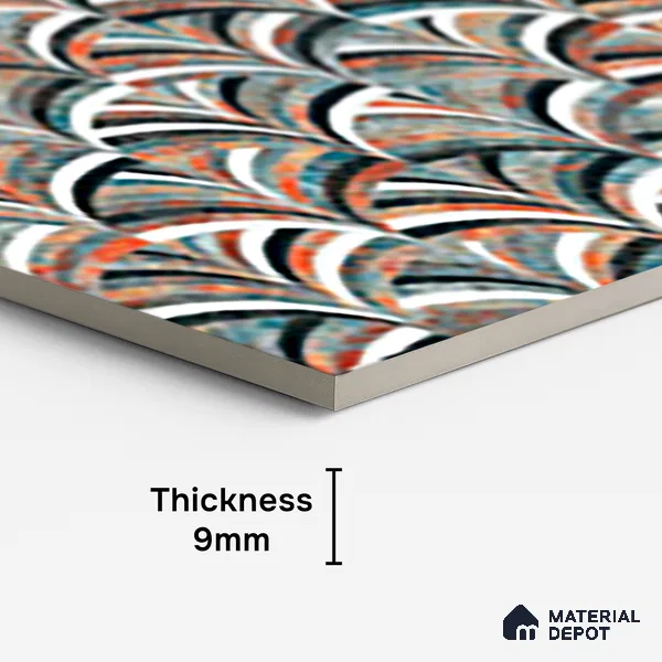 Highlighter Wall Tile TL 07146 D  4 ft x 2 ft Matte Finish GVT Vitrified Tile - 9 mm | Random Designs
