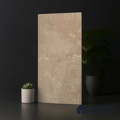 Stone Wall Tile TL 07085 D Liner Kemberg Natural 4 ft x 2 ft Matte Finish GVT Vitrified Tile - 9 mm | 4 Random Design | Suitable For living Room, Bedroom, Bathroom | Random Designs