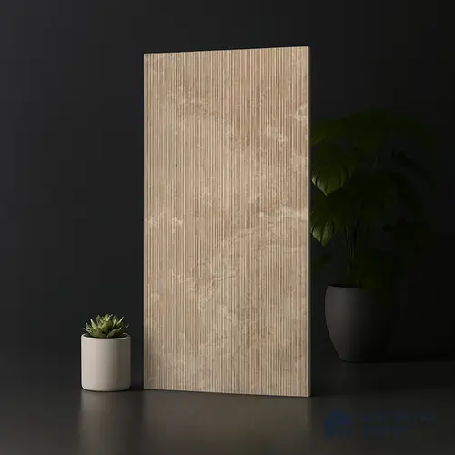 Stone Wall Tile TL 07085 D Liner Kemberg Natural 4 ft x 2 ft Matte Finish GVT Vitrified Tile - 9 mm | 4 Random Design | Suitable For living Room, Bedroom, Bathroom