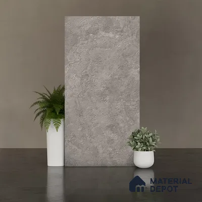 Stone Floor & Wall Tile TL 07085 E Unika Kemberg Gris 4 ft x 2 ft Matte Finish GVT Vitrified Tile - 9 mm | 4 Random Design | Suitable For living Room, Bedroom, Bathroom | Random Designs