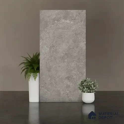 Stone Floor & Wall Tile TL 07085 E Unika Kemberg Gris 4 ft x 2 ft Matte Finish GVT Vitrified Tile - 9 mm | 4 Random Design | Suitable For living Room, Bedroom, Bathroom