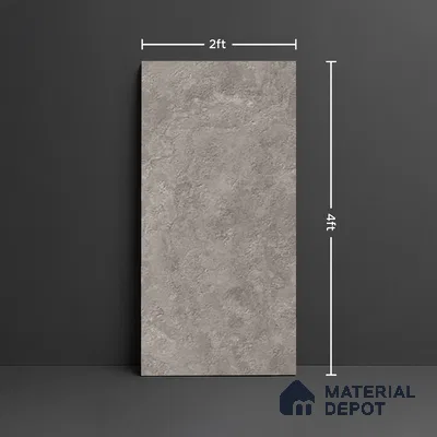 Stone Floor & Wall Tile TL 07085 E Unika Kemberg Gris 4 ft x 2 ft Matte Finish GVT Vitrified Tile - 9 mm | 4 Random Design | Suitable For living Room, Bedroom, Bathroom | Random Designs