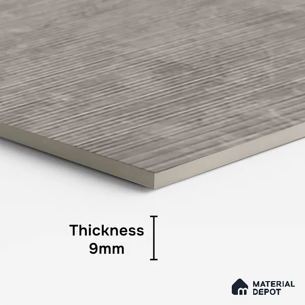 Stone Wall Tile TL 07085 F Liner Kemberg Gris 4 ft x 2 ft Matte Finish GVT Vitrified Tile - 9 mm | 4 Random Design | Suitable For living Room, Bedroom, Bathroom | Random Designs