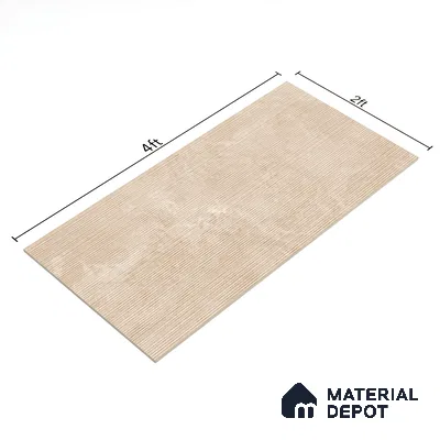 Stone Wall Tile TL 07085 Liner Kemberg Camel 4 ft x 2 ft Matte Finish Vitrified Tile - 9 mm | 4 Random Design | Suitable For living Room, Bedroom, Bathroom (Sample)
