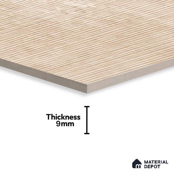 Stone Wall Tile TL 07085 Liner Kemberg Camel 4 ft x 2 ft Matte Finish Vitrified Tile - 9 mm | 4 Random Design | Suitable For living Room, Bedroom, Bathroom (Sample)