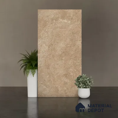 Stone Floor & Wall Tile TL 07085 G Unika Kemberg Natural 4 ft x 2 ft Matte Finish GVT Vitrified Tile - 9 mm | 4 Random Design | Suitable For living Room, Bedroom, Bathroom | Random Designs
