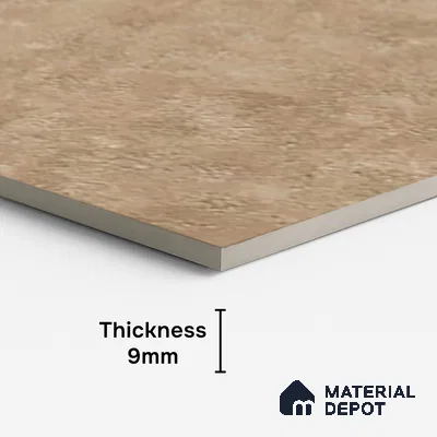 Stone Floor & Wall Tile TL 07085 G Unika Kemberg Natural 4 ft x 2 ft Matte Finish GVT Vitrified Tile - 9 mm | 4 Random Design | Suitable For living Room, Bedroom, Bathroom | Random Designs