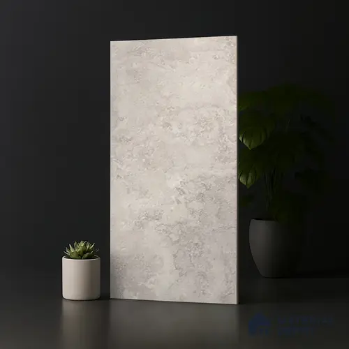 Stone Floor & Wall Tile TL 07085 H Unika Kemberg Bianco 4 ft x 2 ft Matte Finish GVT Vitrified Tile - 9 mm | 4 Random Design | Suitable For living Room, Bedroom, Bathroom