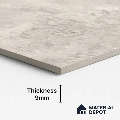 Stone Floor & Wall Tile TL 07085 H Unika Kemberg Bianco 4 ft x 2 ft Matte Finish GVT Vitrified Tile - 9 mm | 4 Random Design | Suitable For living Room, Bedroom, Bathroom | Random Designs