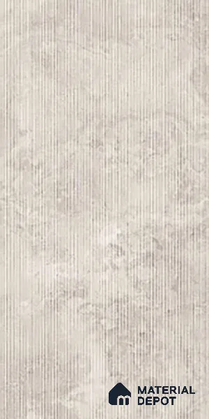 Stone Wall Tile TL 07085 I Liner Kemberg Bianco 4 ft x 2 ft Matte Finish GVT Vitrified Tile - 9 mm | 4 Random Design | Suitable For living Room, Bedroom, Bathroom | Random Designs