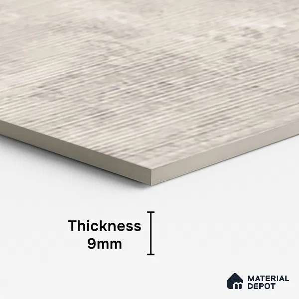 Stone Wall Tile TL 07085 I Liner Kemberg Bianco 4 ft x 2 ft Matte Finish GVT Vitrified Tile - 9 mm | 4 Random Design | Suitable For living Room, Bedroom, Bathroom | Random Designs