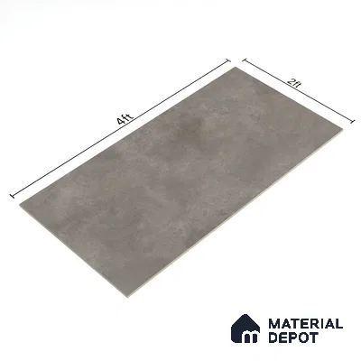 Stone Floor & Wall Tile TL 07087 Malaga Mud 4 ft x 2 ft Matte Finish Vitrified Tile - 9 mm | 4 Random Design | Suitable For living Room, Bedroom, Bathroom (Sample)