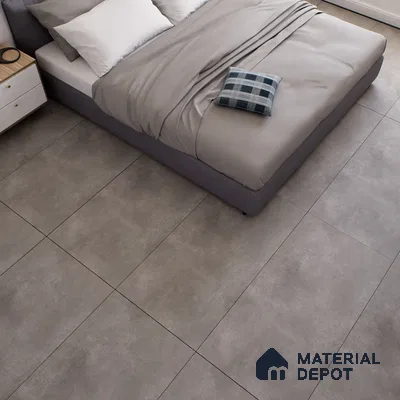 Stone Floor & Wall Tile TL 07087 Malaga Mud 4 ft x 2 ft Matte Finish Vitrified Tile - 9 mm | 4 Random Design | Suitable For living Room, Bedroom, Bathroom (Sample)