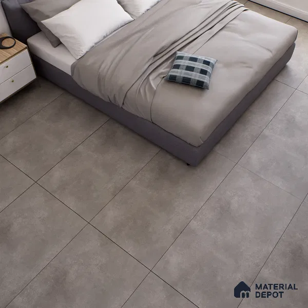 Stone Floor & Wall Tile TL 07087 Malaga Mud 4 ft x 2 ft Matte Finish Vitrified Tile - 9 mm | 4 Random Design | Suitable For living Room, Bedroom, Bathroom (Sample)