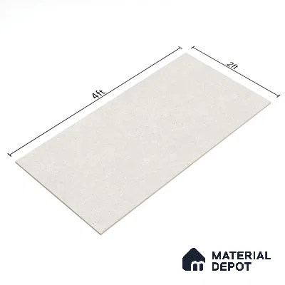 Stone Floor & Wall Tile TL 07100 Bstone Bianco 4 ft x 2 ft Matte Finish Vitrified Tile - 9 mm | 4 Random Design | Suitable For living Room, Bedroom, Bathroom | Random Designs