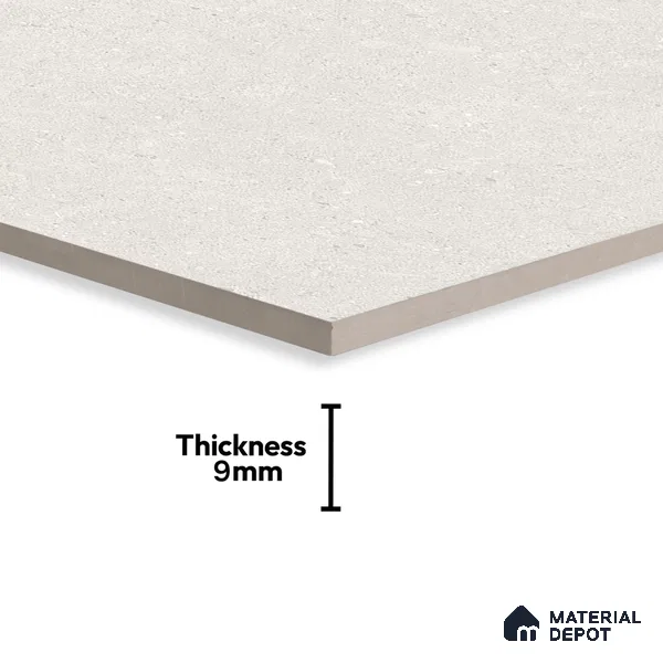 Stone Floor & Wall Tile TL 07100 Bstone Bianco 4 ft x 2 ft Matte Finish Vitrified Tile - 9 mm | 4 Random Design | Suitable For living Room, Bedroom, Bathroom | Random Designs