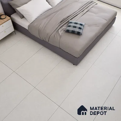 Stone Floor & Wall Tile TL 07100 Bstone Bianco 4 ft x 2 ft Matte Finish Vitrified Tile - 9 mm | 4 Random Design | Suitable For living Room, Bedroom, Bathroom | Random Designs
