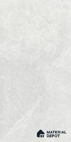 Stone Floor & Wall Tile TL 07082 Canberra Bianco 4 ft x 2 ft Matte Finish Vitrified Tile - 9 mm | 4 Random Design | Suitable For living Room, Bedroom, Bathroom | Random Designs