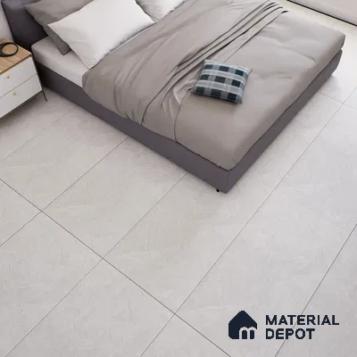 Stone Floor & Wall Tile TL 07082 Canberra Bianco 4 ft x 2 ft Matte Finish Vitrified Tile - 9 mm | 4 Random Design | Suitable For living Room, Bedroom, Bathroom | Random Designs