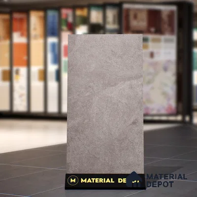 Stone Floor & Wall Tile TL 07084 Canberra Smoke 4 ft x 2 ft Matte Finish Vitrified Tile - 9 mm | 4 Random Design | Suitable For living Room, Bedroom, Bathroom | Random Designs