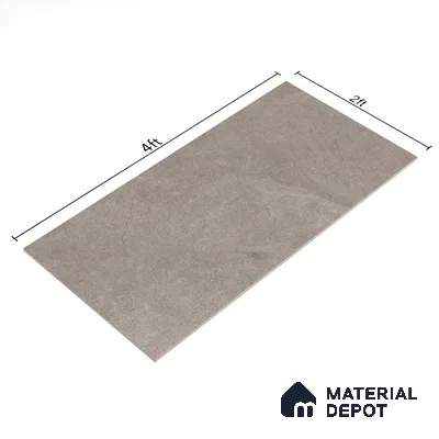 Stone Floor & Wall Tile TL 07084 Canberra Smoke 4 ft x 2 ft Matte Finish Vitrified Tile - 9 mm | 4 Random Design | Suitable For living Room, Bedroom, Bathroom | Random Designs