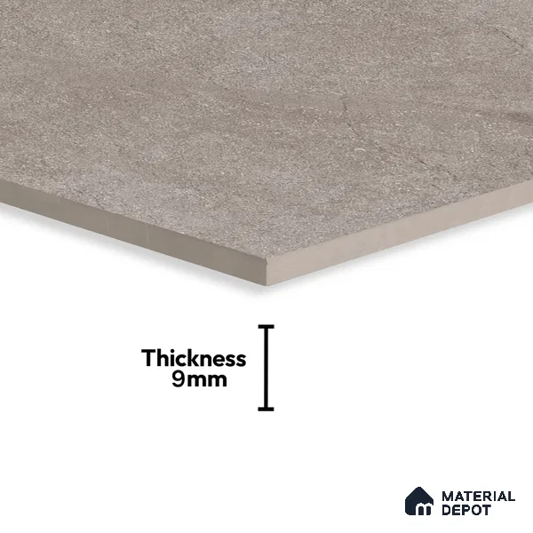 Stone Floor & Wall Tile TL 07084 Canberra Smoke 4 ft x 2 ft Matte Finish Vitrified Tile - 9 mm | 4 Random Design | Suitable For living Room, Bedroom, Bathroom | Random Designs