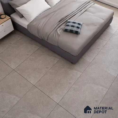 Stone Floor & Wall Tile TL 07084 Canberra Smoke 4 ft x 2 ft Matte Finish Vitrified Tile - 9 mm | 4 Random Design | Suitable For living Room, Bedroom, Bathroom | Random Designs