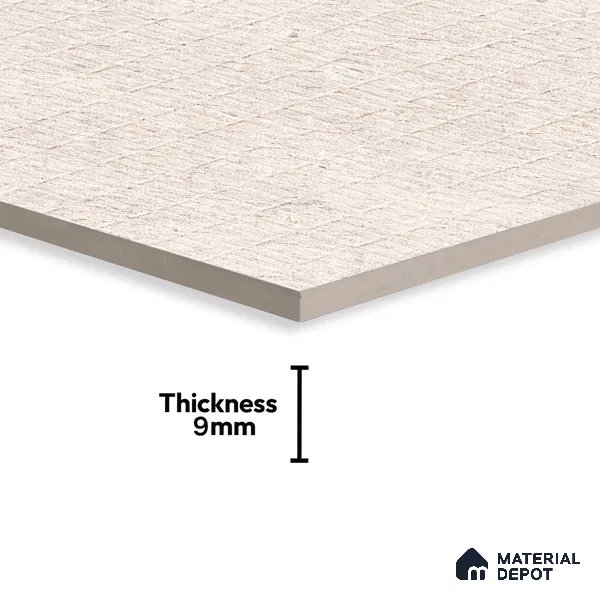 Stone Wall Tile TL 10262 Harmonic Solaro Bianco 4 ft x 2 ft Matte Finish Vitrified Tile - 9 mm | 4 Random Design | Suitable For living Room, Bedroom, Bathroom