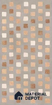 Stone Wall & Floor Tile TL 07089 C Capsule Malaga Sand 4 ft x 2 ft Matte Finish Vitrified Tile - 9 mm | 4 Random Design | Suitable For living Room, Bedroom, Bathroom