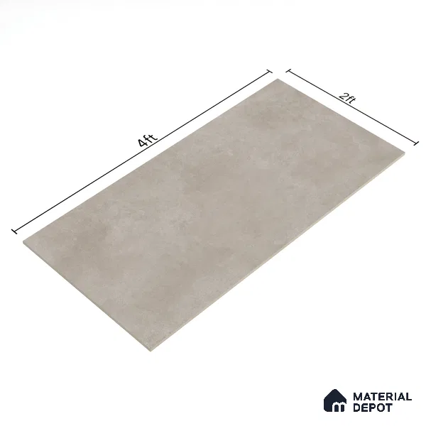 Stone Floor & Wall Tile TL 07089 Malaga Sand 4 ft x 2 ft Matte Finish Vitrified Tile - 9 mm | 4 Random Design | Suitable For living Room, Bedroom, Bathroom | Random Designs