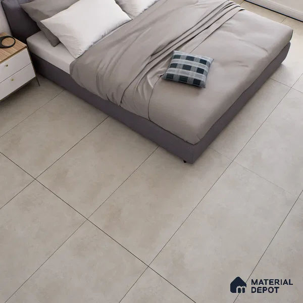 Stone Floor & Wall Tile TL 07089 Malaga Sand 4 ft x 2 ft Matte Finish Vitrified Tile - 9 mm | 4 Random Design | Suitable For living Room, Bedroom, Bathroom | Random Designs