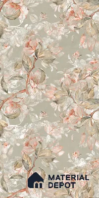 Floral Wall Tile TL 07156 Evolution Pista Decor 4 ft x 2 ft Matte Finish Vitrified Tile - 9 mm | 4 Random Design | Suitable For Living Room, Bedroom, Bathroom (Sample)