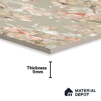 Floral Wall Tile TL 07156 Evolution Pista Decor 4 ft x 2 ft Matte Finish Vitrified Tile - 9 mm | 4 Random Design | Suitable For Living Room, Bedroom, Bathroom (Sample)