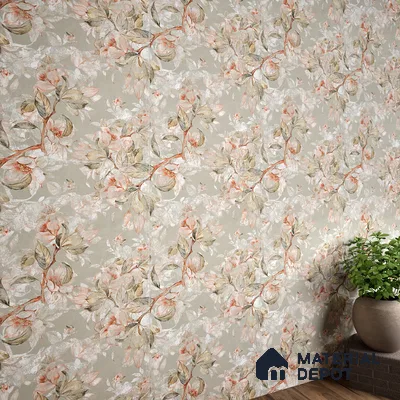 Floral Wall Tile TL 07156 Evolution Pista Decor 4 ft x 2 ft Matte Finish Vitrified Tile - 9 mm | 4 Random Design | Suitable For Living Room, Bedroom, Bathroom (Sample)